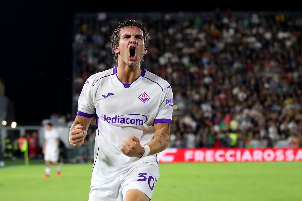 Mastantuono se sacó la mufa a lo crack: hat-trick del pibe en Florencia y a otra cosa
