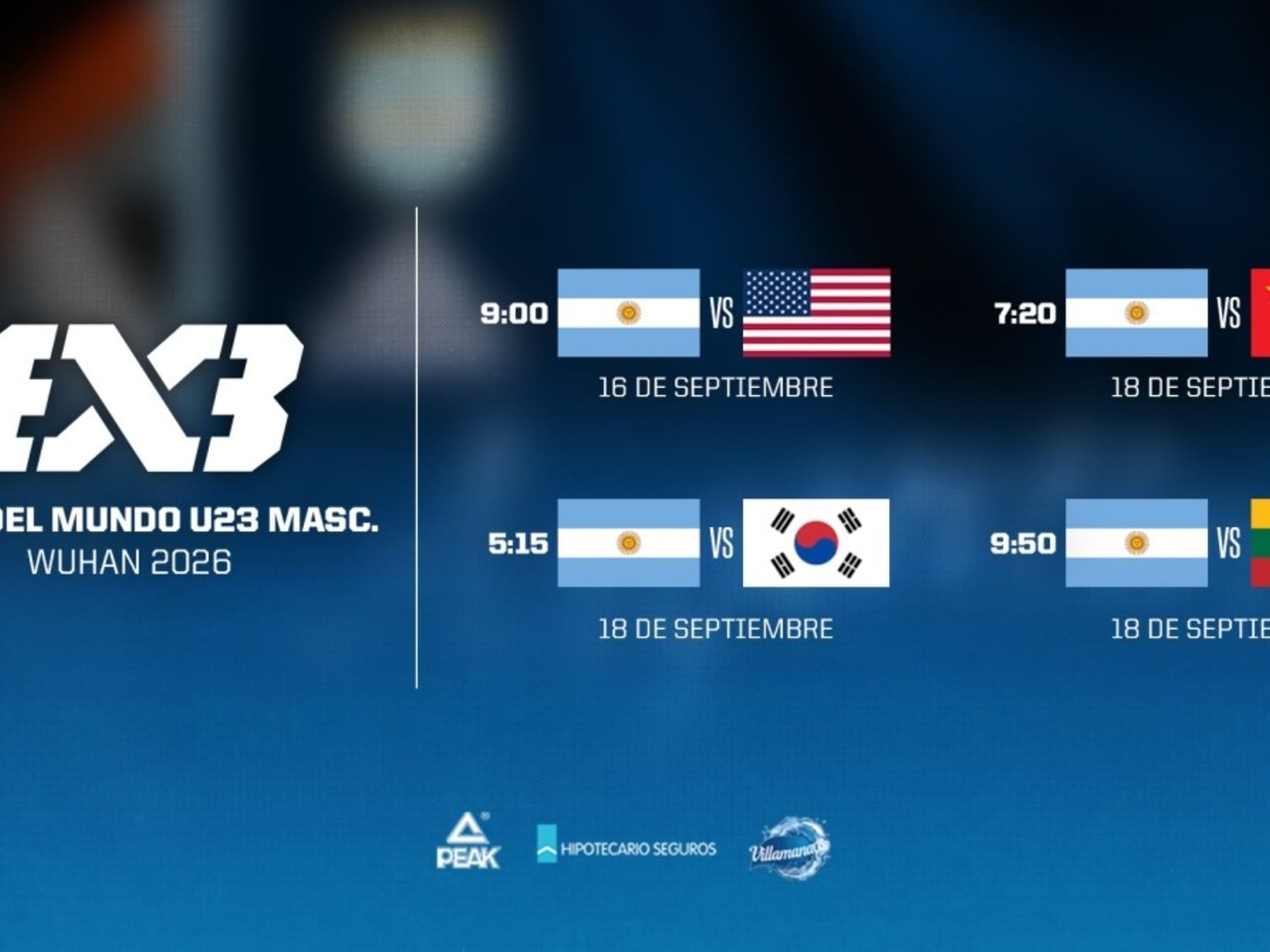 El Lobo del 3x3 tiene grupo bravo en Wuhan: arranca contra Estados Unidos