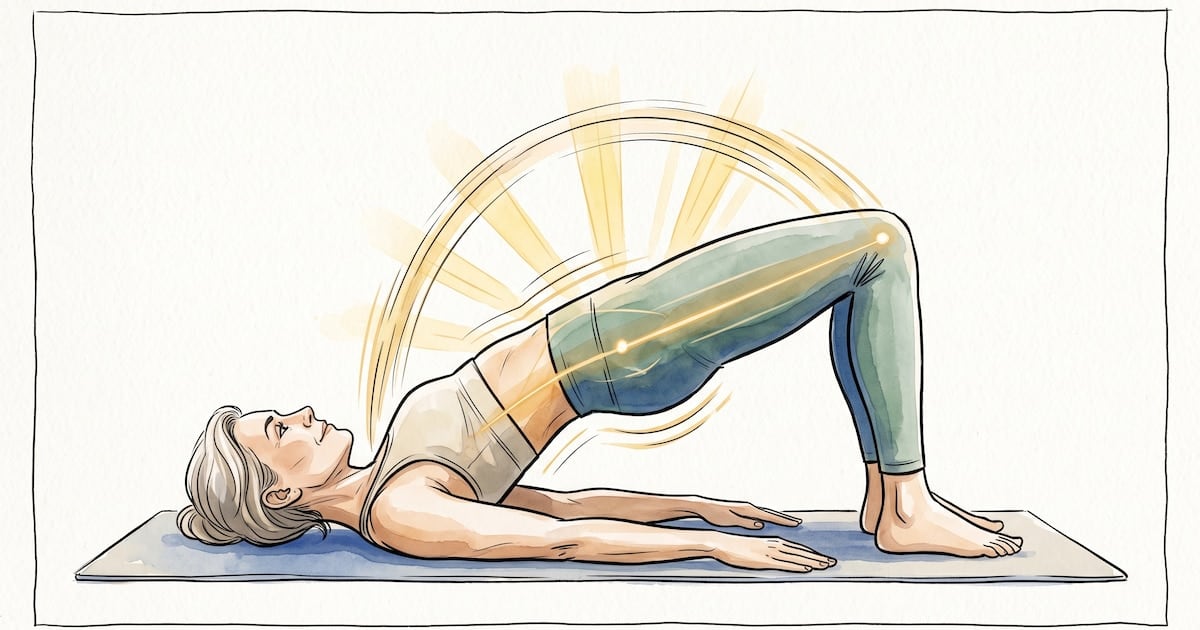 Plancha con rodillas apoyadas y puente: claves para cuidar el abdomen después de los 50