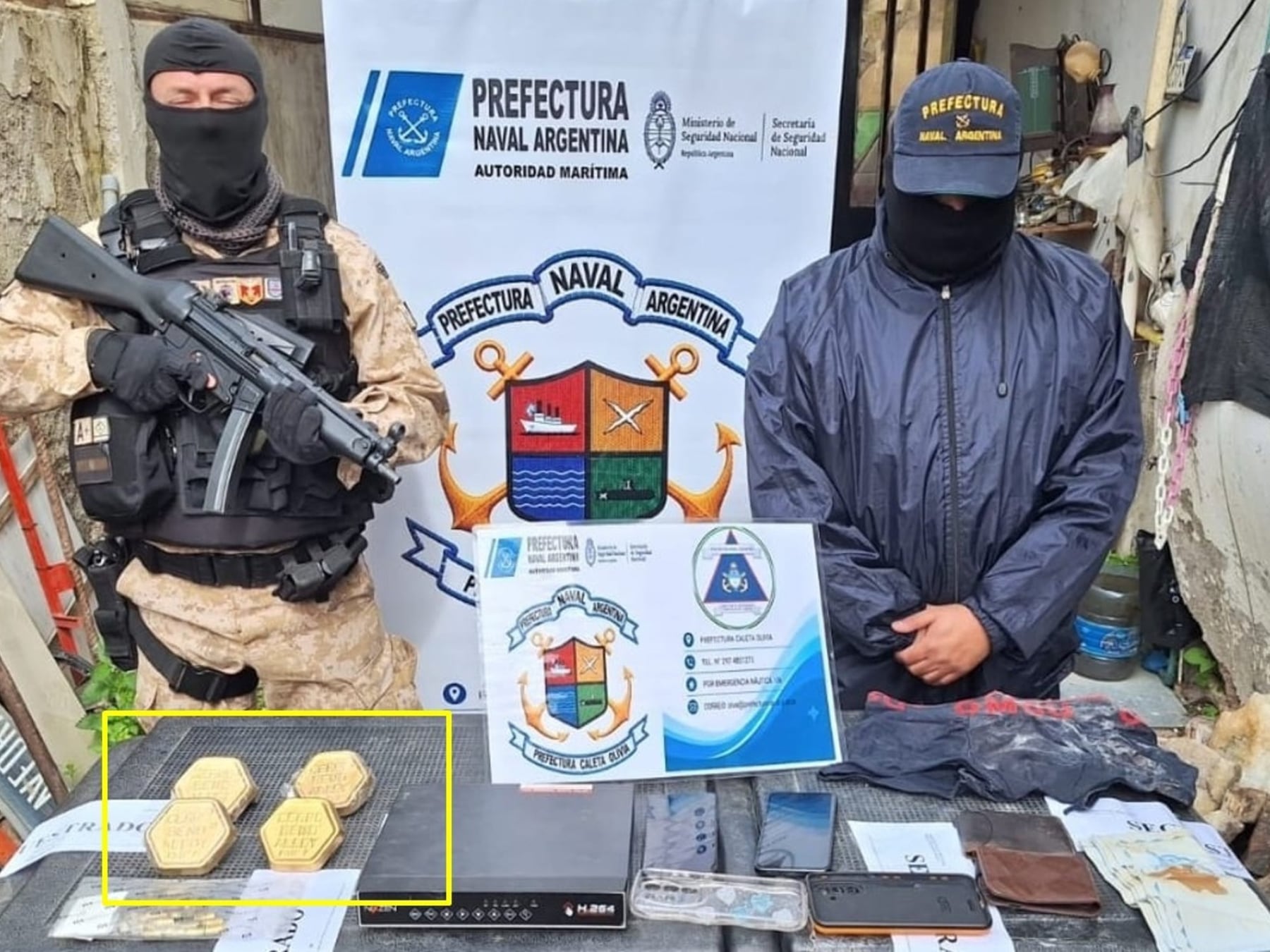 Caleta Olivia: las piezas secuestradas eran una aleación industrial usada en radioterapia, no lingotes de oro
