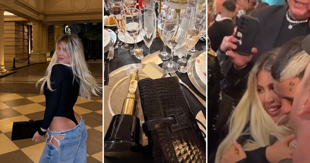 La noche que Wanda Nara se subió al escenario con un Martín Fierro de la Música bajo el brazo