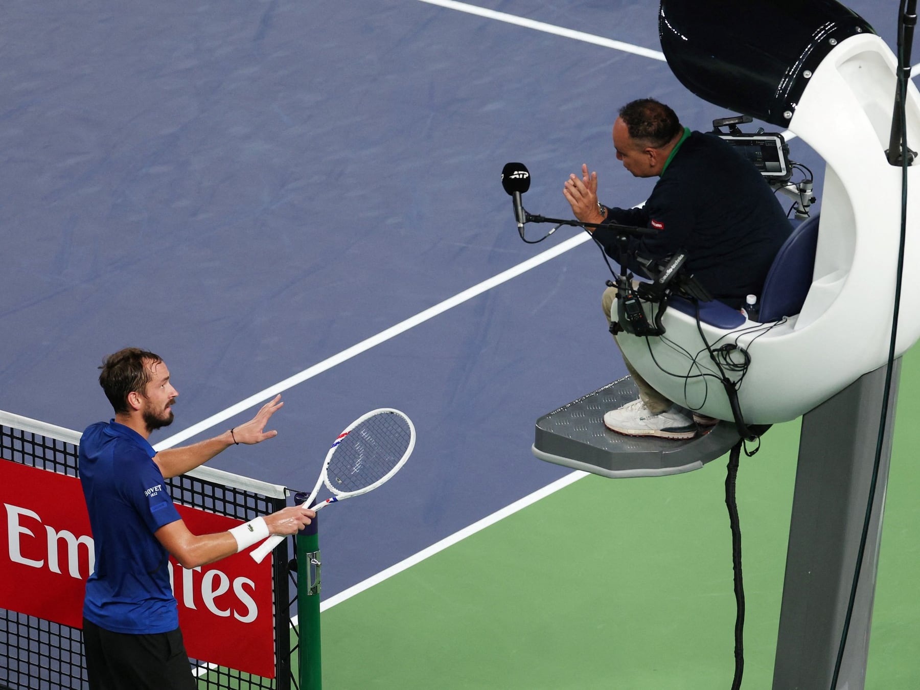 Medvedev, el moscovita que quiso revisar el VAR del tenis y se quedó sin final en Shanghái